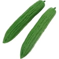 thumbnail image 1 of 2pcs Fake Realistic Green Bitter Gourd Artificial Lifelike Bitter Melon Food Props Faux Display Vegetable Garden Decoration Home Kitchen Party Festival, 1 of 3