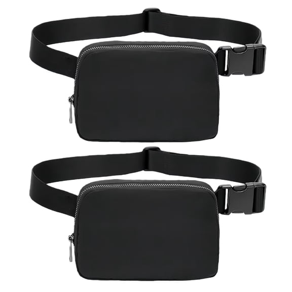 2pcs Fanny Pack For Women And Men Crossbody Bag Belt Bag with Adjustable Strap Graduation Gifts