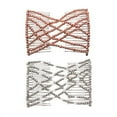 thumbnail image 1 of 2pcs Fashion Magic Beaded Elasticity Double Hair Comb Clip Stretchy Women Hair Accessories, 1 of 2
