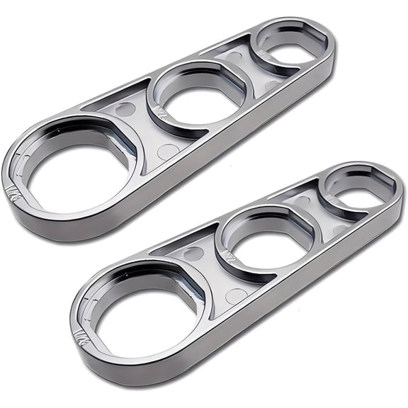 2pcs Faucet Bubbler Wrenches - Multi-Size Aerator Key for 16/18/20/22/24/28mm Sink Faucets - Perfect for Kitchen & Bathroom Repairs