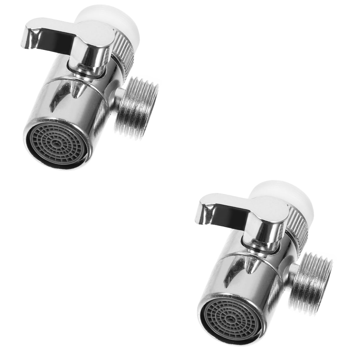 2pcs Faucet Splitter Portable Dishwasher Faucet Adapter 3Way Shower