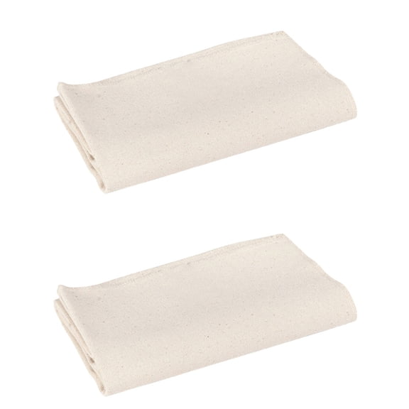 FUEENIRVA 2-Pack Beige Baking Cotton Cloth for Kitchen Utensils, Bread Dough, Pastry, and Cooking Accessories