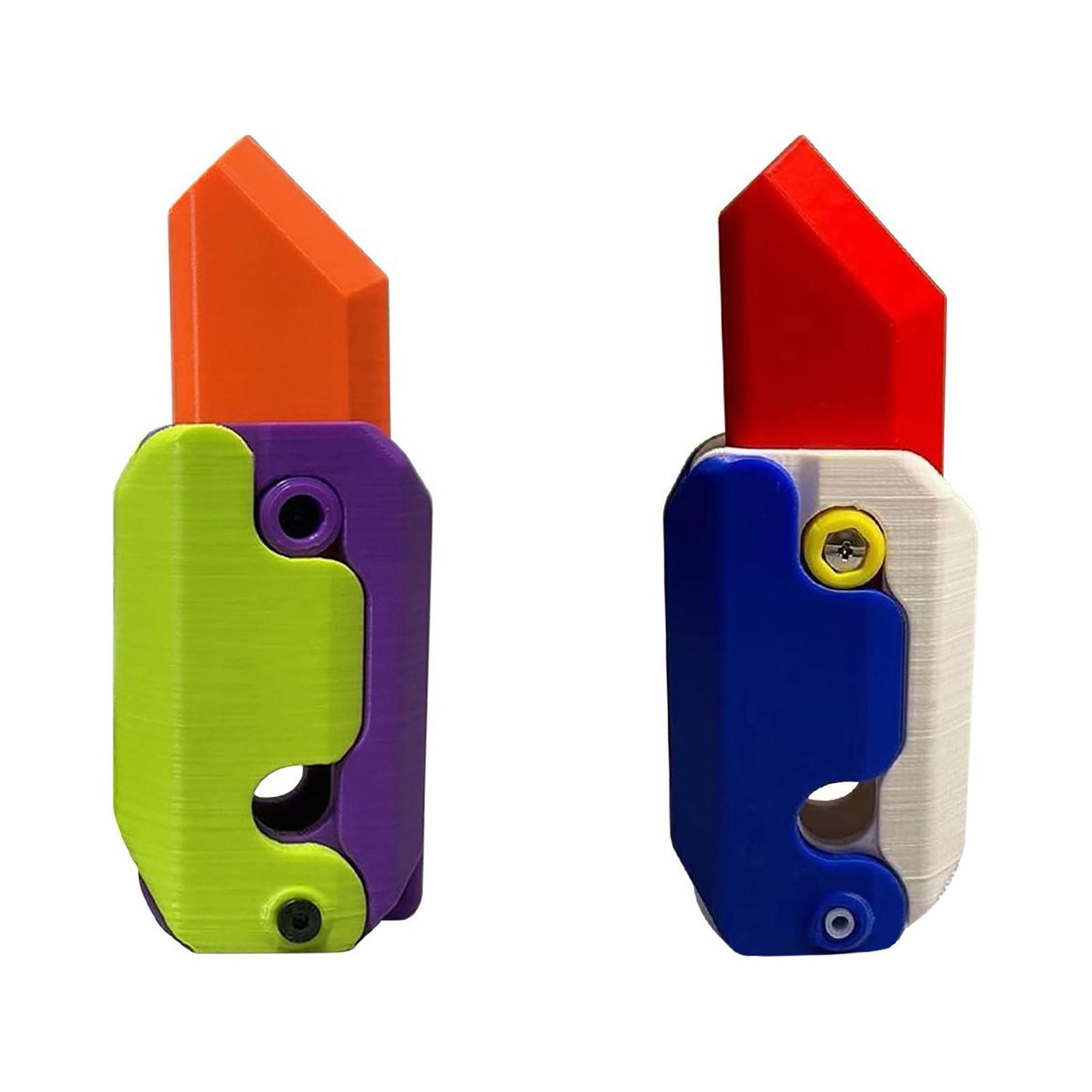 2pcs Fidget Toys Adults, Printing Fidget Knife Toy, Plastic Fidget Toys