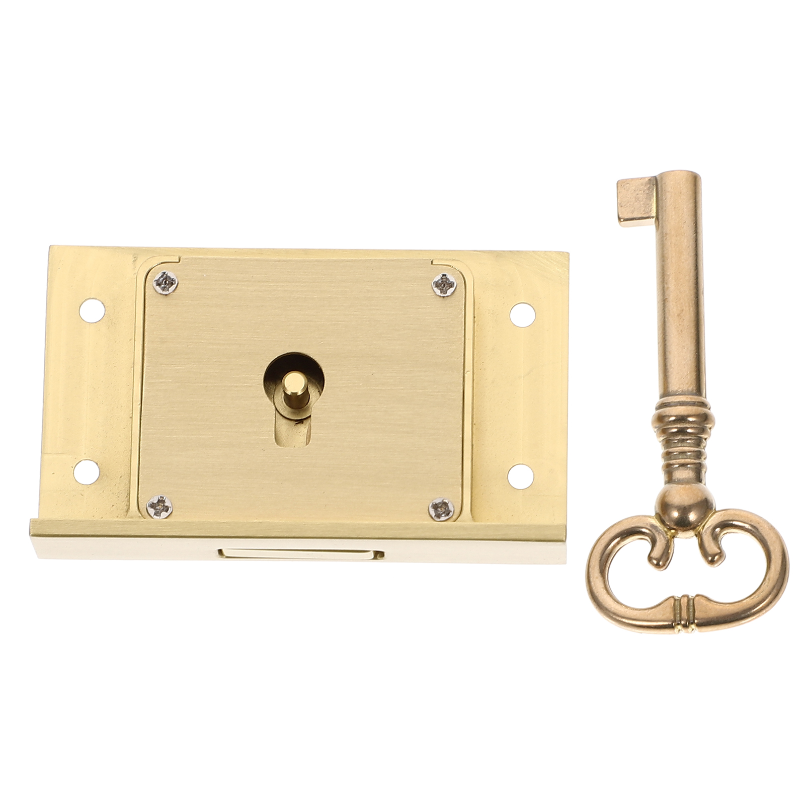 Brass File Lock Code 2-Pack Brass Drawer Cabinet Locks Replacement Set for Office and Home ...
