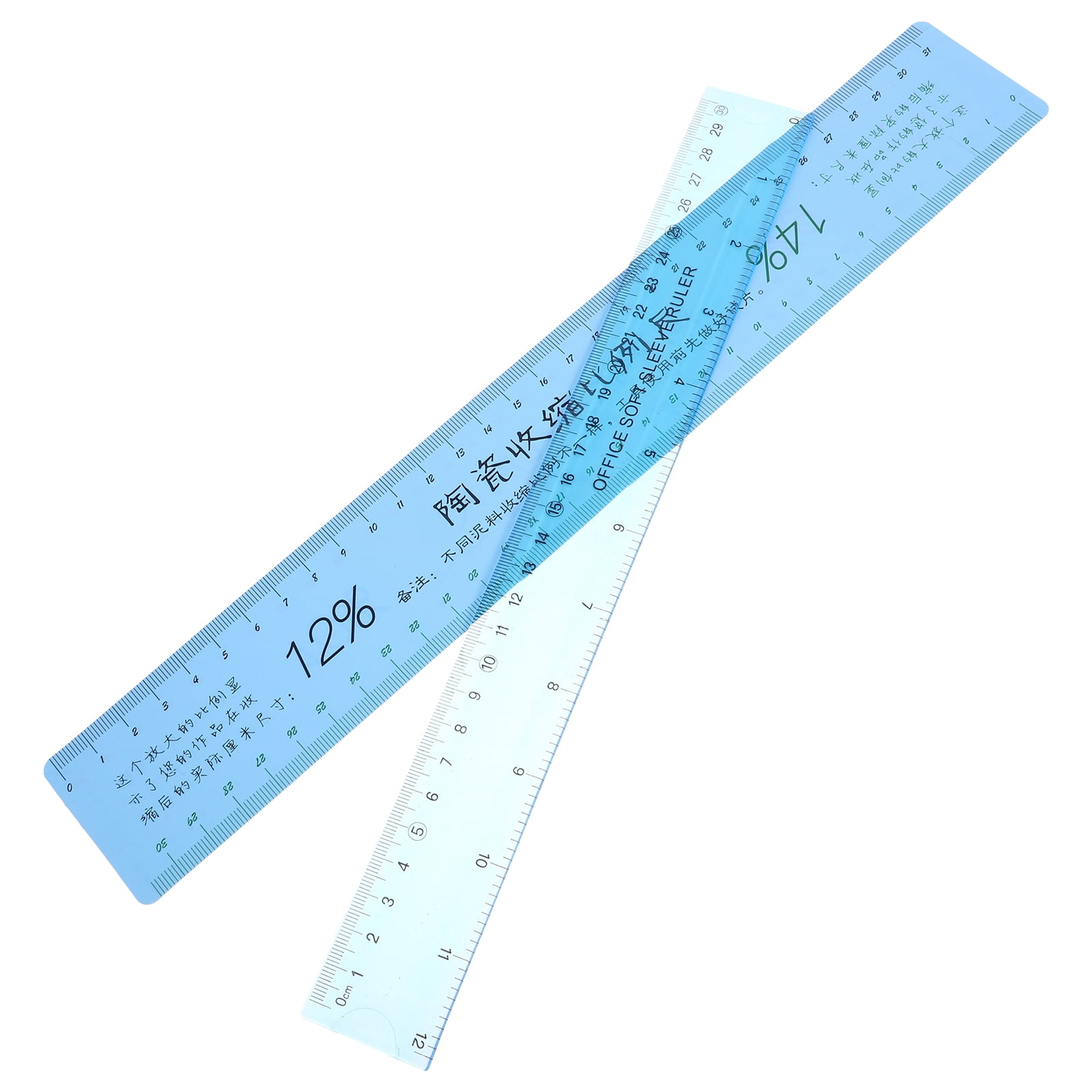 Ceramic Sculpting Tools 2pcs Ceramic Shrinkage Scale Rulers - Accurate ...