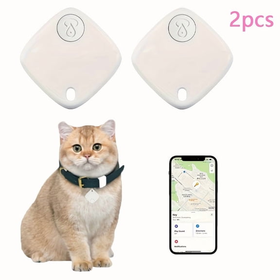 2pcs Find My APP Key Finder Locator Anti-Loss Device for Pets & Loved Ones Smart Wireless Luggage Tracker GPS Locator for Car/Wallet/Bag