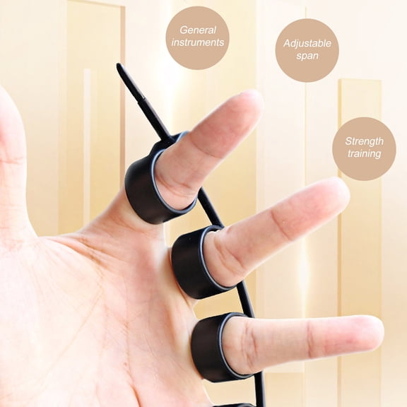 2pcs Adjustable Finger Expander and Trainer for Guitar and with Spare Rod for Finger Strengthening