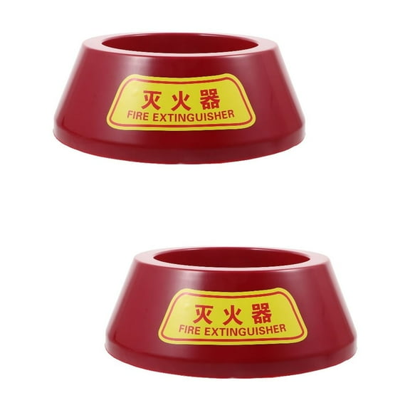 2pcs Fire Extinguisher Floor Stand Powder Fire Extinguisher Base Plastic Fire Extinguisher Holder