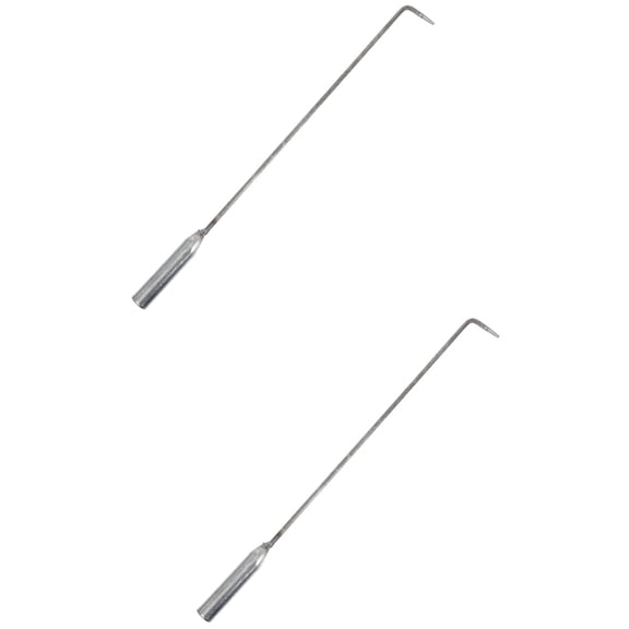 2pcs Fireplace Poker Set with Handles Multi-Function Fire Tool for Convenient Stove and Fireplace Use