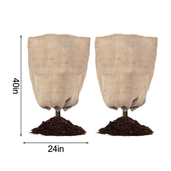 2pcs Flax Plant Covers: your plants from frost