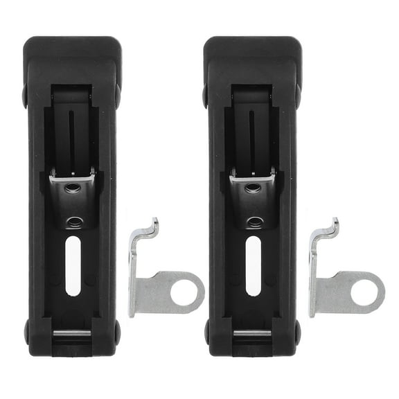 OUNONA 2-Pack Cabinet Toggle Latches with Flexible Rubber, Concealed Over Center Lock for Secure and Door Closure