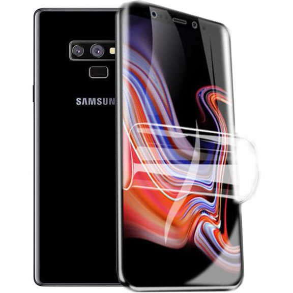 for 2pcs Flexible Front Screen Protector for Samsung Galaxy Note9 Note 9 6.4" 3D Hydrogel Film Transparent TPU Touch Sensitive Fingerprint Unlock Not Tempered Glass
