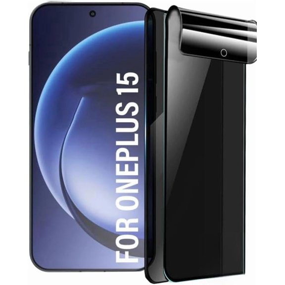 2pcs Flexible Privacy Hydrogel Film for OnePlus 15 5G 6.78" Anti-Spy Anti-Peeping TPU Screen Protector Touch Sensitive Explosion-Proof Not Tempered Glass