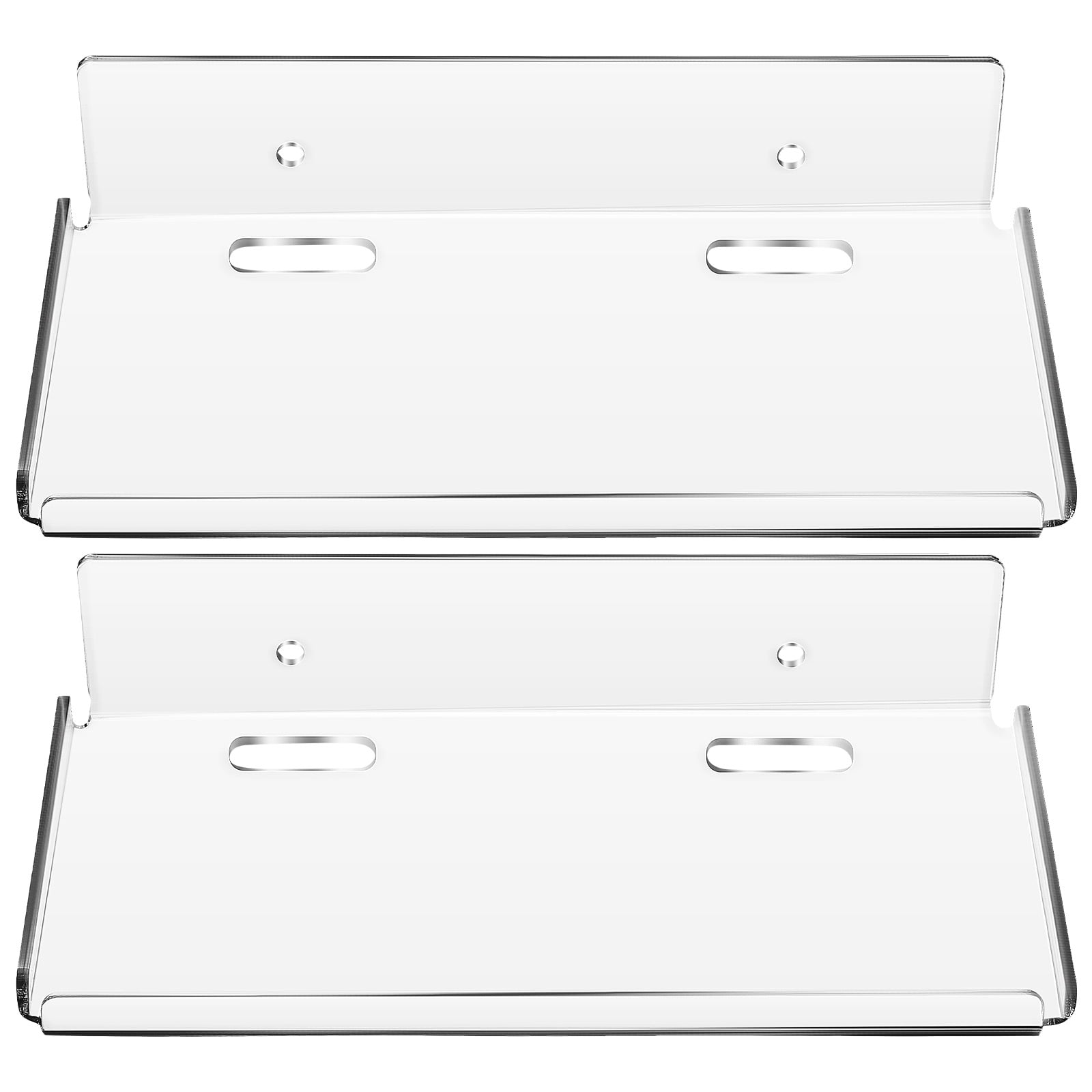 Guichaokj 2pcs Floating Shelves Wall Acrylic Floating Shelves No Drill