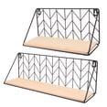 thumbnail image 1 of 2pcs Floating Shelves Wall Mounted Storage Rack Wall Hanging Display Shelves, 1 of 7