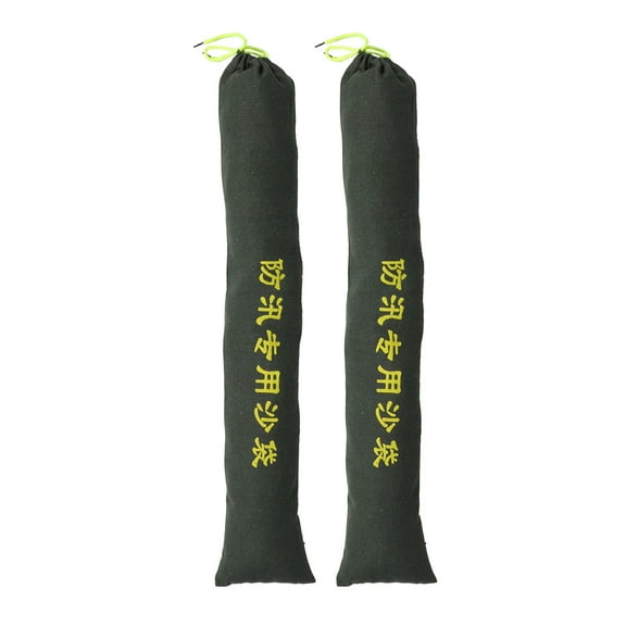CIMAXIC 2Pcs Heavy Duty Green Sandbags for Flood Protection and Outdoor Water Blocking