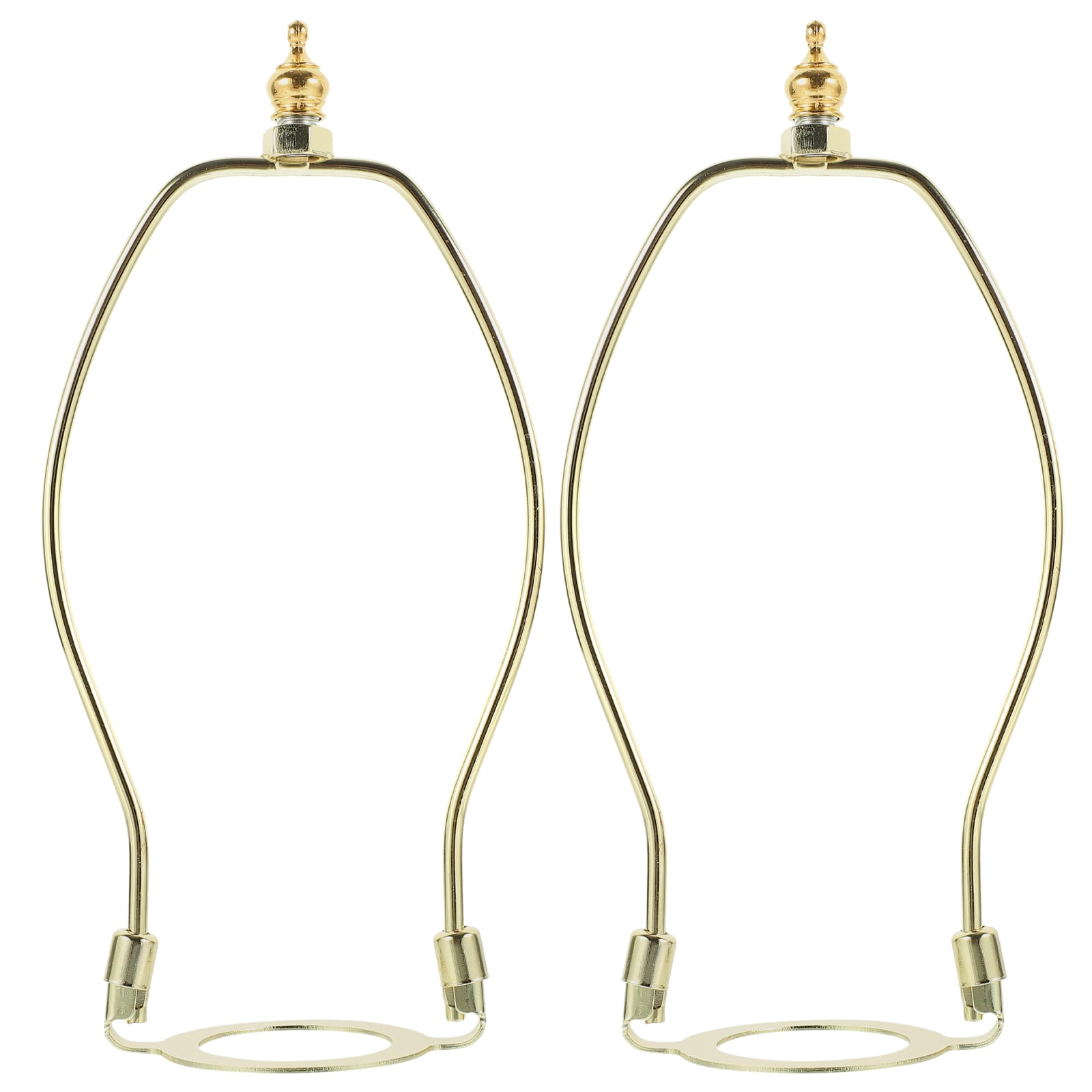 2pcs Floor Lamp Shade Harp Holder Lampshade Horn Alloy Bracket