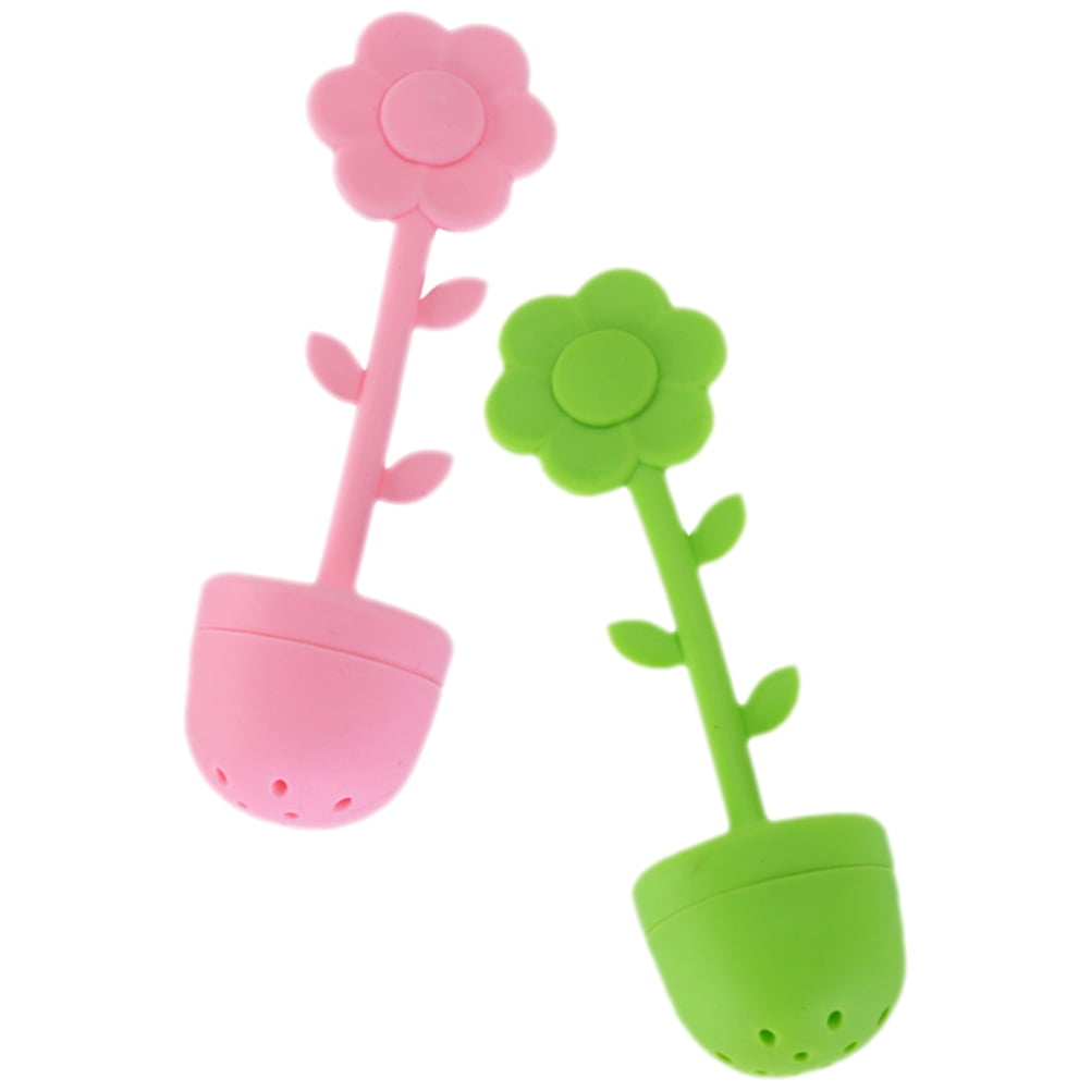 2-Pack Silicone Flower Tea Infuser for Loose Leaf Tea, Reusable Tea ...