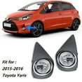 thumbnail image 1 of 2pcs Fog Driving Light Lamp Bulb Assembly Fit for 2015-2016 Toyota Yaris, Front Left & Right, 1 of 7
