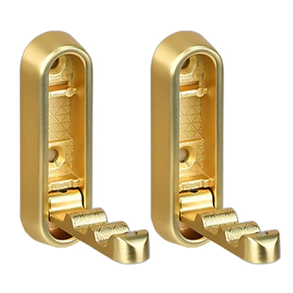 2pcs Folding Wall Hook for Coats Towels Hats and Backpacks Aluminum Alloy Hooks