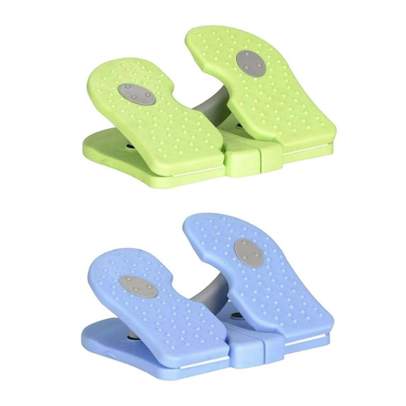 2pcs Folding Mini Stair Stepper, Fitness Stepper, Office Living Room Home Bedroom Under Tabletop Climber Training Workouts Foot Machine Green and Blue