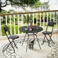 thumbnail image 1 of 2pcs Folding Stool with Back，Portable Cushioned Padded Chairs for Outdoor Indoor Kitchen Shop Cafe, 1 of 9