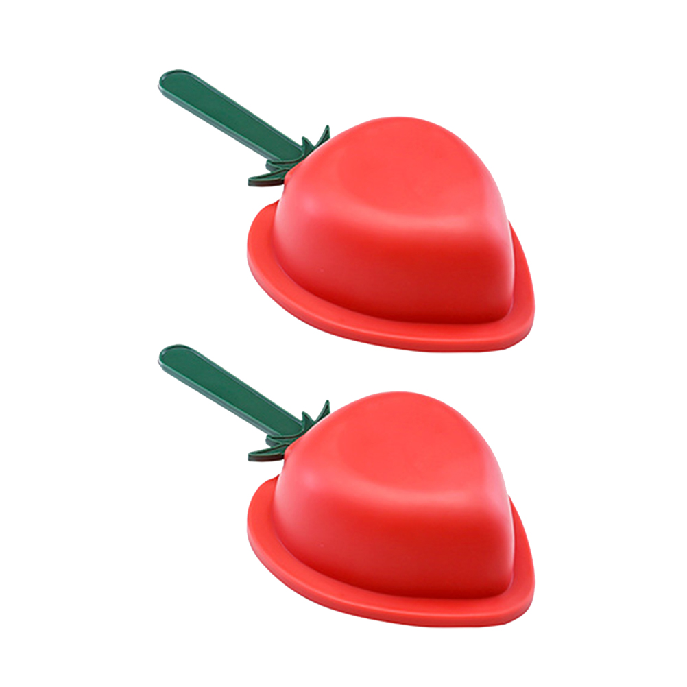 2pcs Food Grade Silicone Ice Cream Ice Cream Mold with Lid for Friends Family Coworker (Random