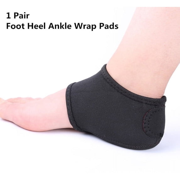 2pcs Foot Heel Ankle Wrap Pads Plantar Fasciitis Therapy Pain Relief Arch Support
