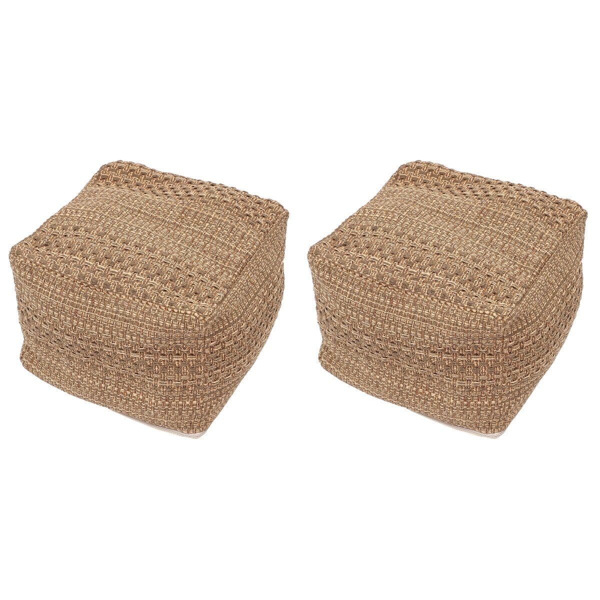 2pcs Footstool Footrest Cushion Foot Rest Square Floor Poufs Square