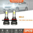 thumbnail image 1 of 2pcs For Alfa Romeo 4C 2015-2019 9012 LED Headlight Bulb High Low Beam 7600LM 6000K Bright White, 1 of 7