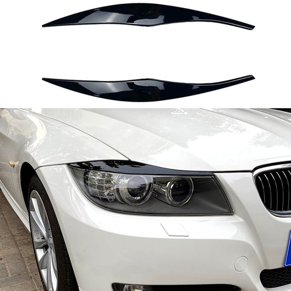 2pcs For BMW 3 Series E90 E91 2005-2011 Car Headlight Eyebrows Eyelid Trim Precise Assembly Eyebrows Eyelid Unique Style Decor