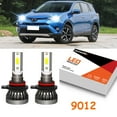 thumbnail image 1 of 2pcs For Buick LaCrosse 2014-2016 9012 LED Headlight Bulb High Low Beam 7600LM 6000K Bright White, 1 of 7