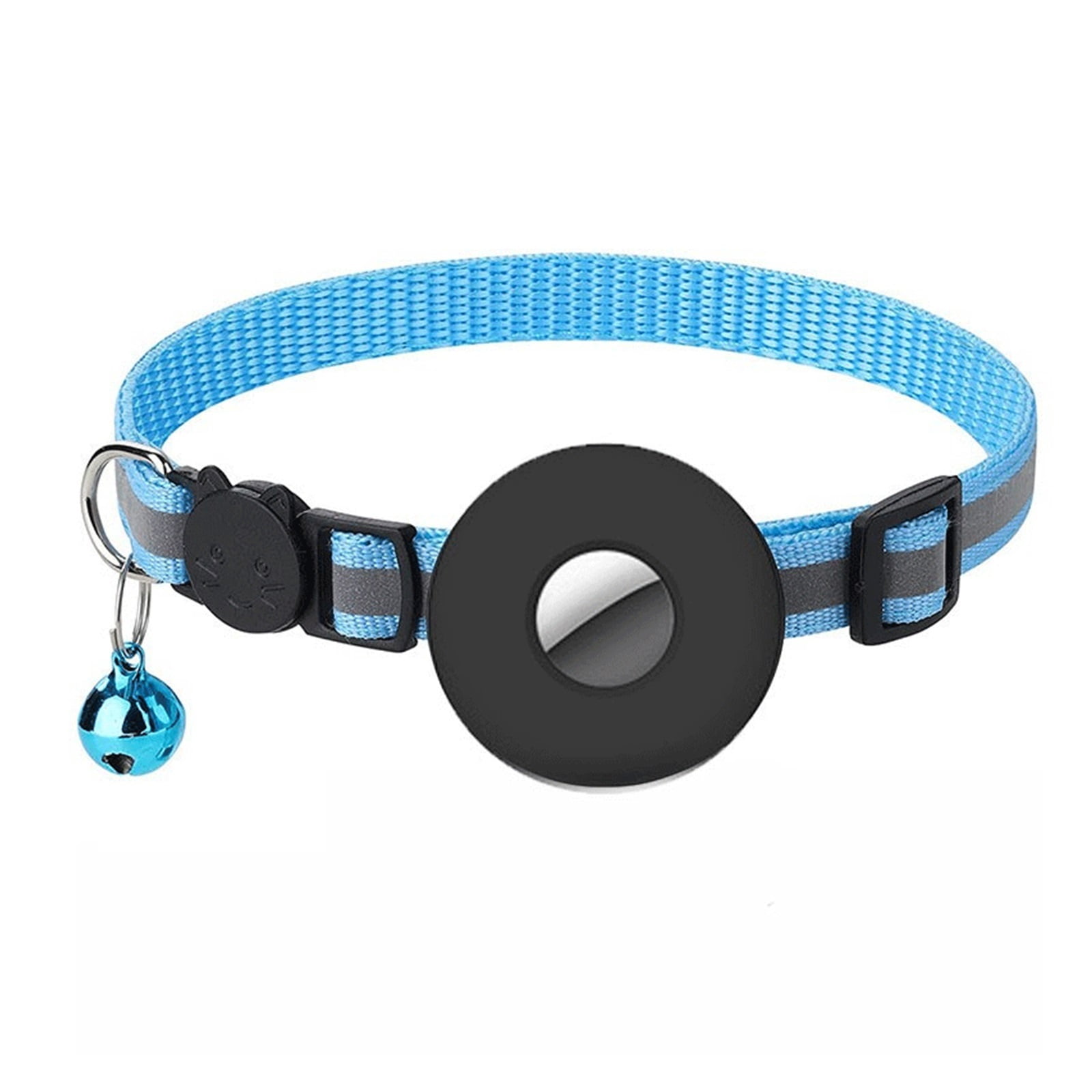 2pcs For Cover Cat Collar Bell Ring Luminous Nylon Kitten Dog Collar For GPS Finder Anti Loss Tracker Device ,Providing Reminders At Any Time