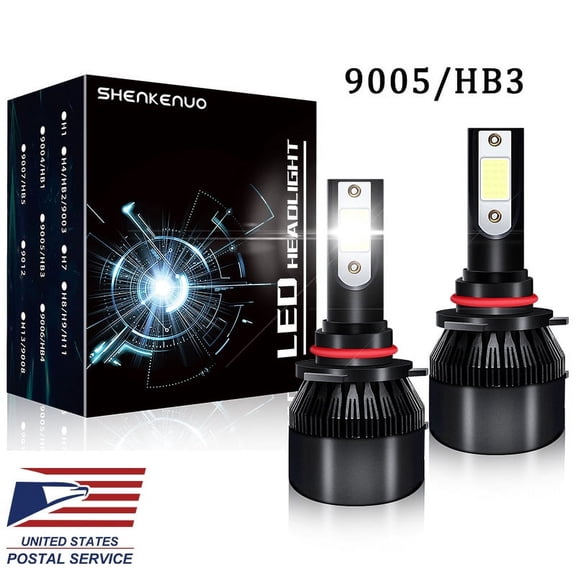 2pcs For Hyundai Elantra 2014-2020 - 6000K LED Headlight Conversion Bulbs High Low Beam Kit C9 White Bright
