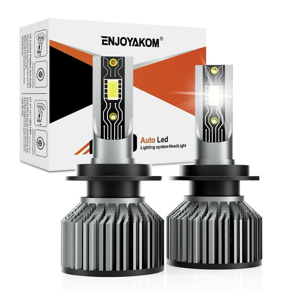 2pcs For MERCEDES_BENZ SLK 230 1998 1999 H7 LED Headlight Bulbs, 6000K White 12000 Lumens 600% Brightness H7 LED High Beam/ Low Beam Replace