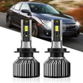 thumbnail image 1 of 2pcs For VOLVO C70 1998-2002 H7 LED Headlight Bulbs, 6000K White 12000 Lumens 600% Brightness H7 LED High Beam/ Low Beam Replace, 1 of 9