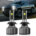thumbnail image 1 of 2pcs For VOLVO S40 V40 2000-2004 H7 LED Headlight Bulbs, 6000K White 12000 Lumens 600% Brightness H7 LED High Beam/ Low Beam Replace, 1 of 9