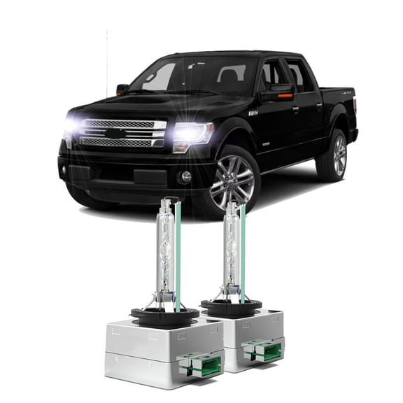 2pcs For Ford F150 2013-2014 Hid Headlights D3S Xenon HID Bulbs 6000K Bright White 35W OEM(Only fit OE 35W D3S Projector H/L Bi-xenon HID Headlights)