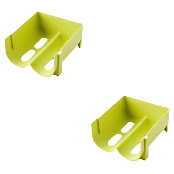 COSMOBETTY Fridge Beer Holder Green PP For Household Users 2Pcs 5.5x6.3x2.9in