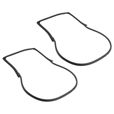 2pcs Front Door Weatherstrip Gasket Seal For Jeep Wrangle JK 2007-2017