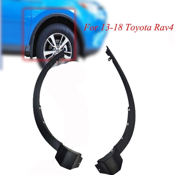 2pcs Front Fender Trim for Toyota RAV4 2016 2017 2018 2019 Left+Right Side Driver+Passenger Side