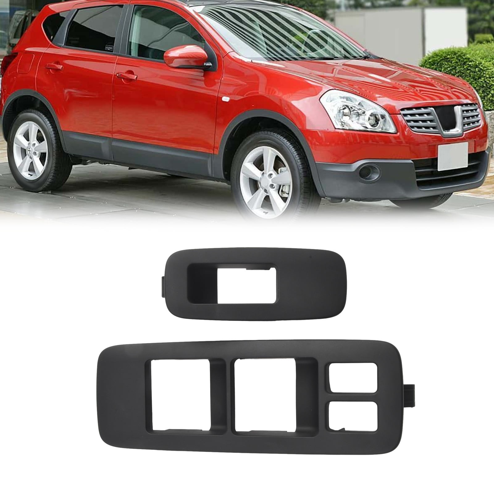 2pcs Front L+R Car Window Glass Master Control Switch Bezel
