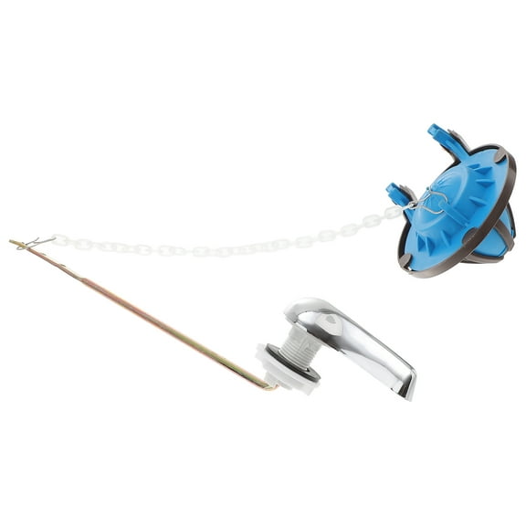 2pcs Front-Mounted Toilet Handle Tank Flush Lever with Toilet Flappers Replacement for Toilet Tank