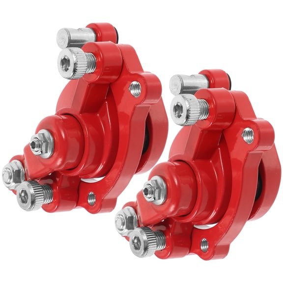 Raindrops Hydraulic Disc Brakes Red Aluminum Alloy 2Pcs
