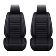 thumbnail image 1 of 2pcs Front Seat Covers Customed For Toyota Corolla Car Seat Covers PU Leather Auto Seat Cushions Protector Front Seats for Camry RAV4 Prius Avalon Echo Matrix Black, 1 of 7
