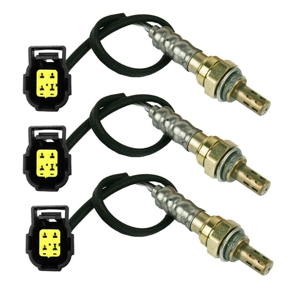 2pcs Front and 1pc Rear Oxygen Sensors Set Replacement for Ram 1500 2015 2014 2013 6 Speed Trans 5.7L,Replacement#234-4547 234-4579,Set of 3pcs