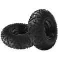 thumbnail image 1 of 2pcs Front or Rear 145/70-6 Tyre Rim 6" Wheels 3 Stud For Go Kart ATV Buggy Quad, 1 of 7