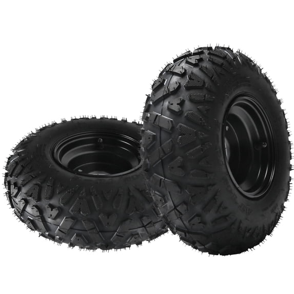 2pcs Front or Rear 145/70-6 Tyre Rim 6" Wheels 3 Stud For Go Kart ATV Buggy Quad