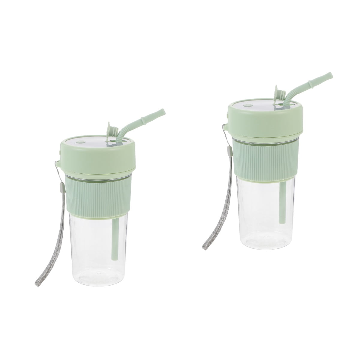 Toyandona Cordless Portable Juicer, Efficient Fruit Juice Blender, Green, for Kitchen Use 2Pcs