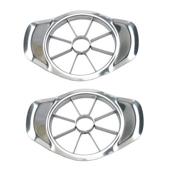2pcs Fruit Cutter Clearance! Apple Cutter Stainless Steel, Apple Cutter 8 Slices, Apple Cutter Corer Slicer, Stainless Steel Fruit Pear Easy Cut Cutter Divider Peeler, Bear Cutter
